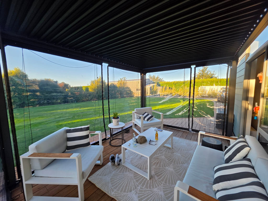 Patio / Cafe Blind Deluxe 0.75mm Clear PVC