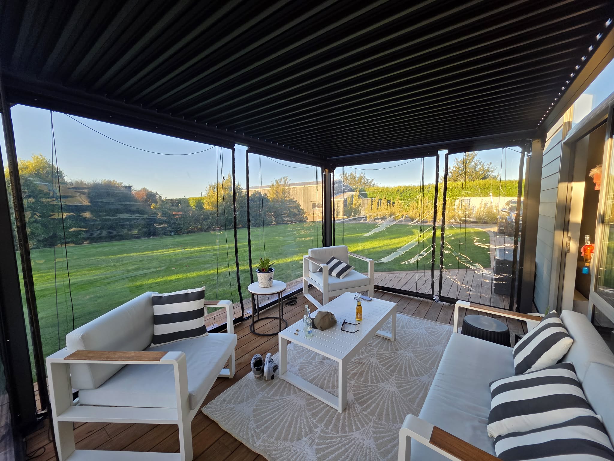 Patio / Cafe Blind Deluxe 0.75mm Clear PVC