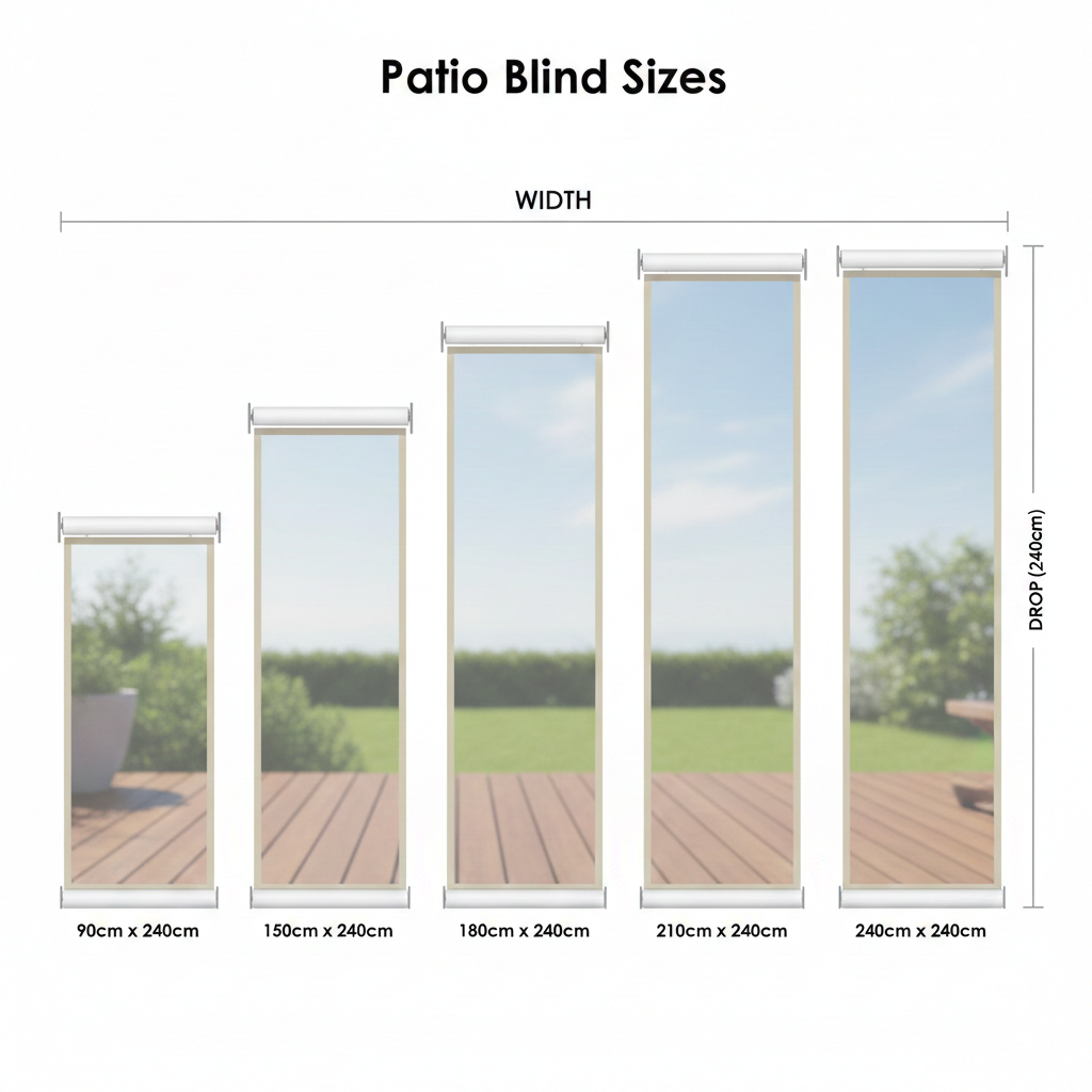 Patio / Cafe Blind Deluxe 0.75mm Clear PVC