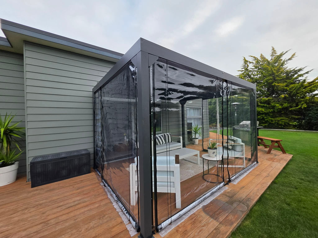 Patio / Cafe Blind Deluxe 0.75mm Clear PVC