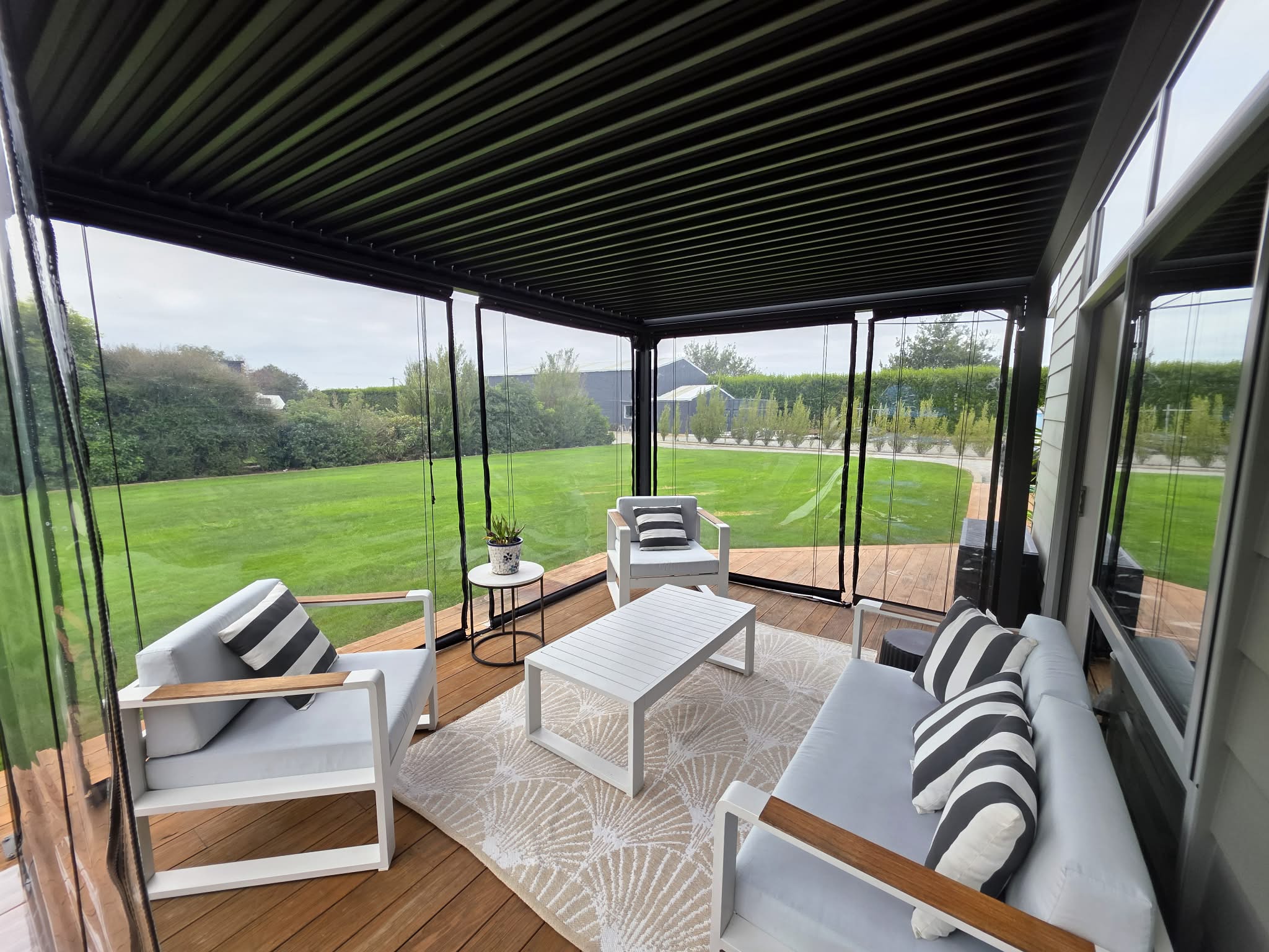 Patio / Cafe Blind Deluxe 0.75mm Clear PVC