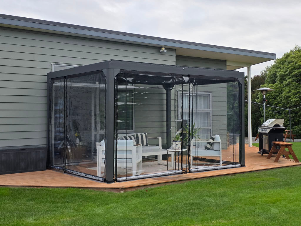 Patio / Cafe Blind Deluxe 0.75mm Clear PVC