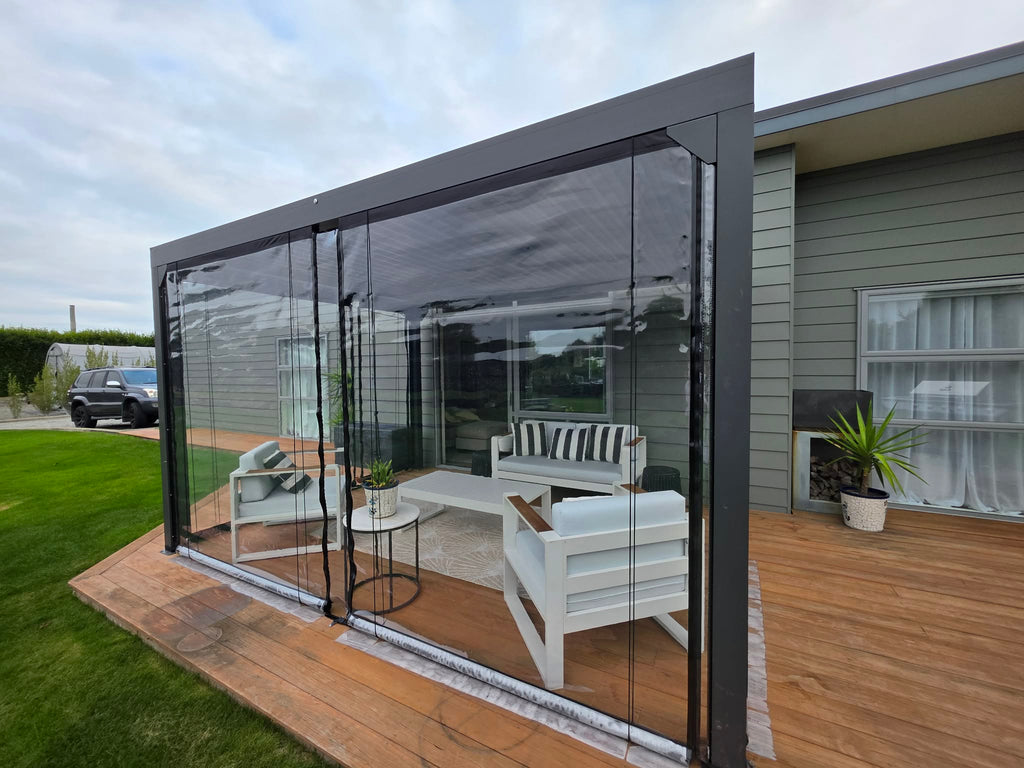 Patio / Cafe Blind Deluxe 0.75mm Clear PVC